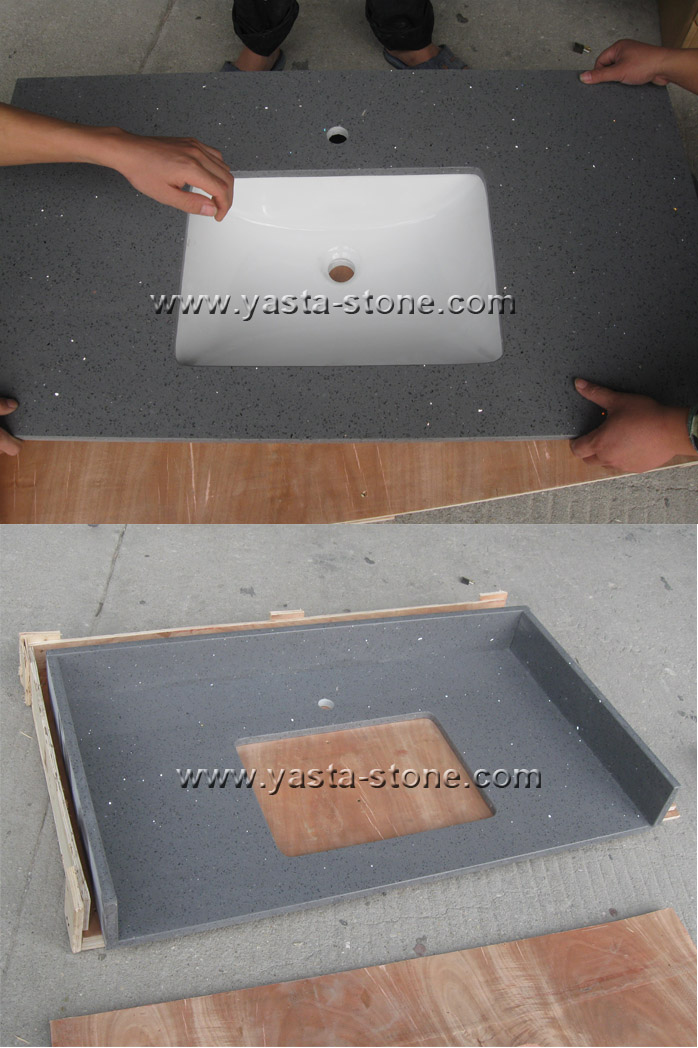 Grey Quartz Vanity Tops